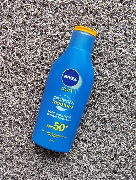 nivea moisturizer with sunscreen.